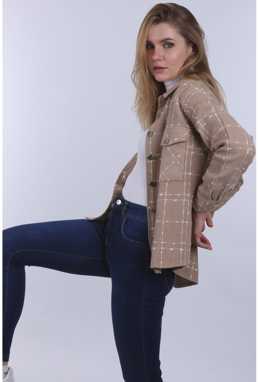 3881 Thin Plaid Wool Shirt