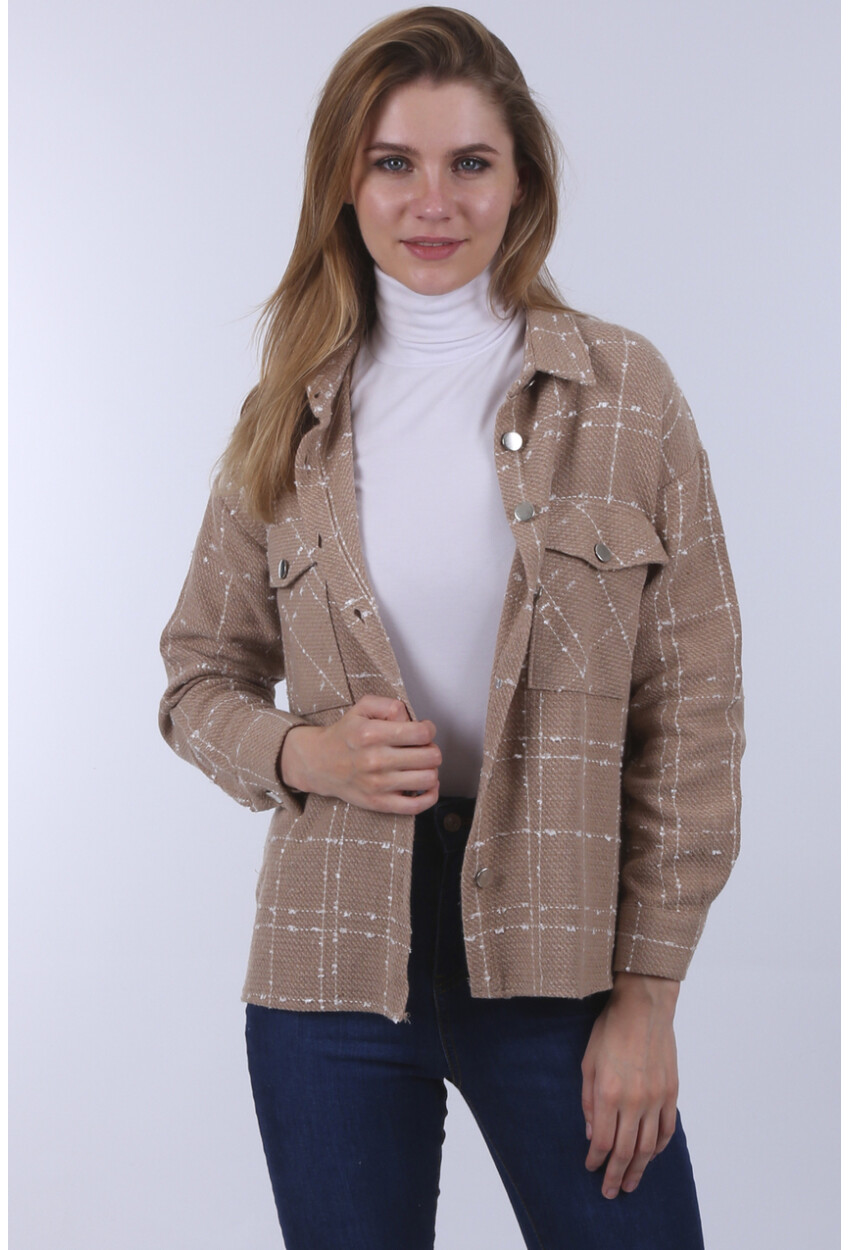 3881 Thin Plaid Wool Shirt