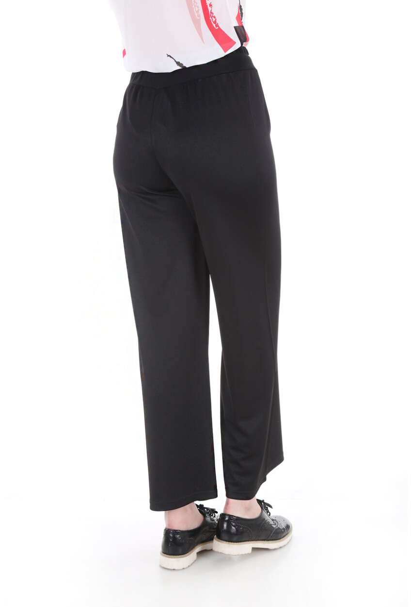 6433 Beli Lastikli Bol Pantolon