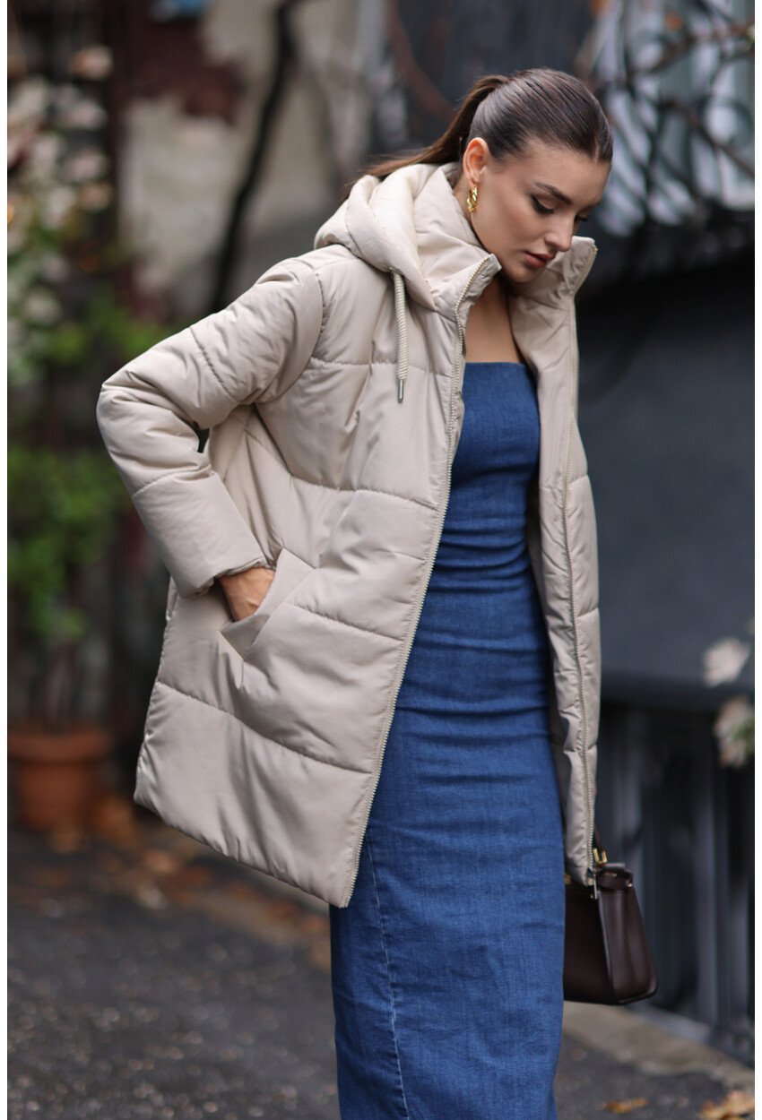 Hooded Oversized Puffer Coat