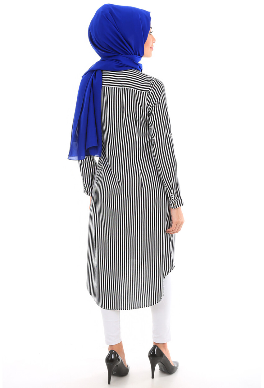 5607 Mandarin Collar Hijab Tunic