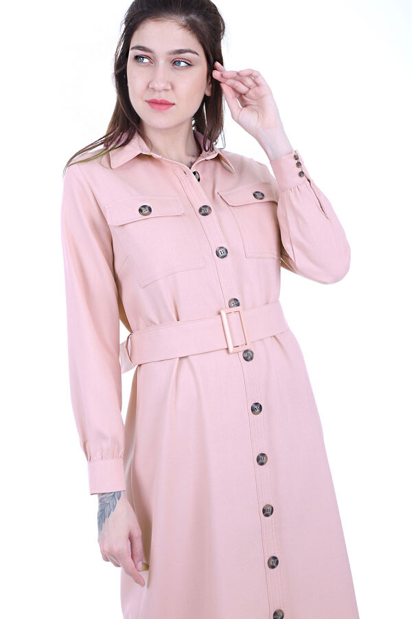 5733 Double Pocket Trench Coat