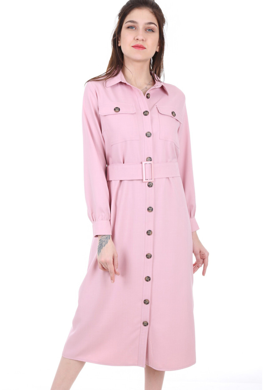 5733 Double Pocket Trench Coat