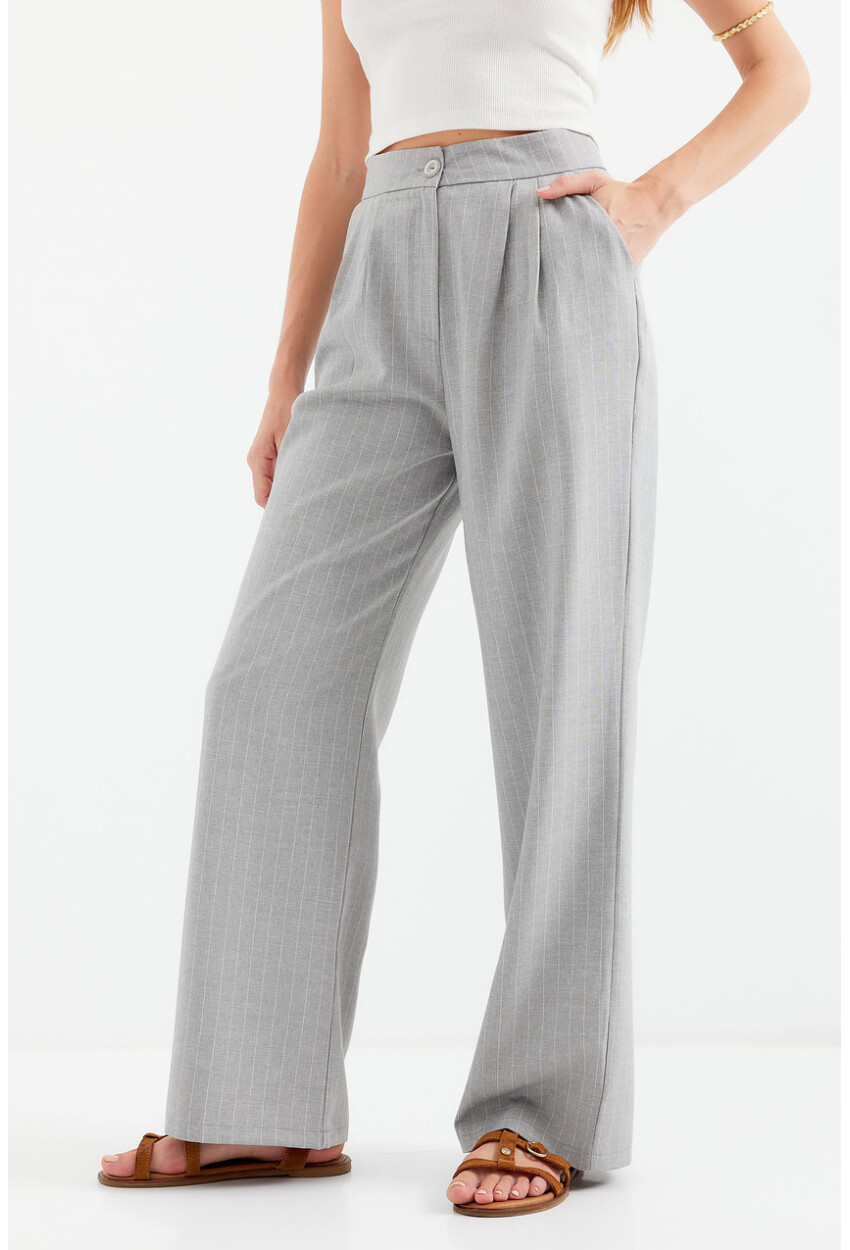 6638 High-Waist Palazzo Pants
