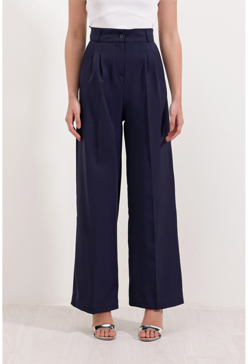 6647 Wide Leg Fabric Pants