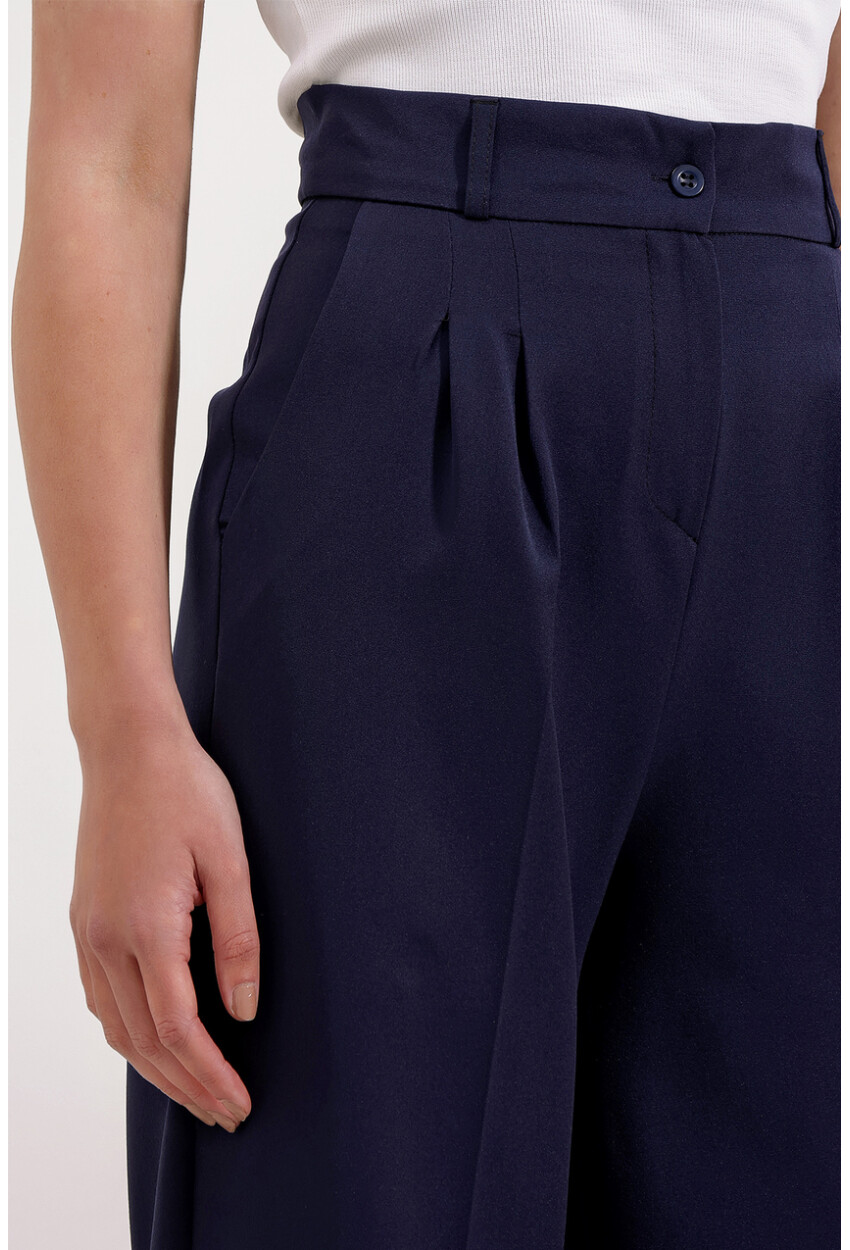 6647 Wide Leg Fabric Pants