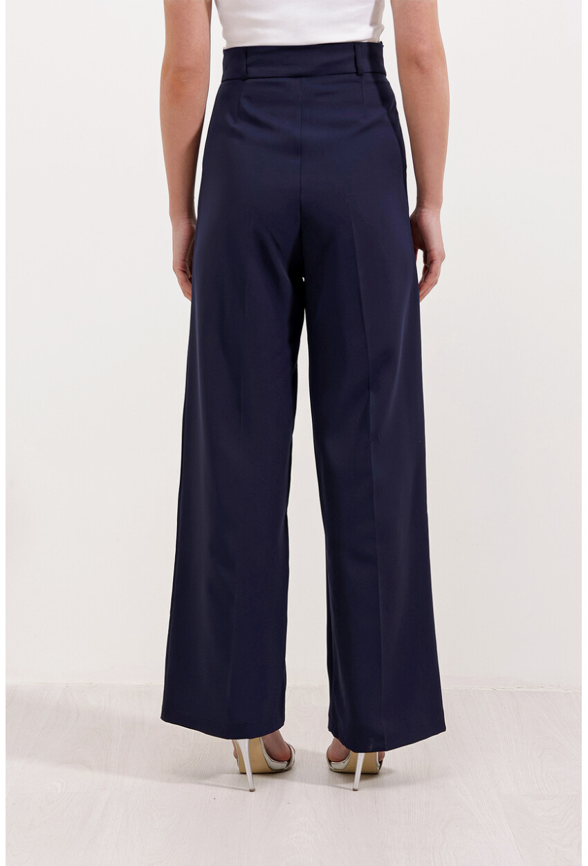 6647 Wide Leg Fabric Pants