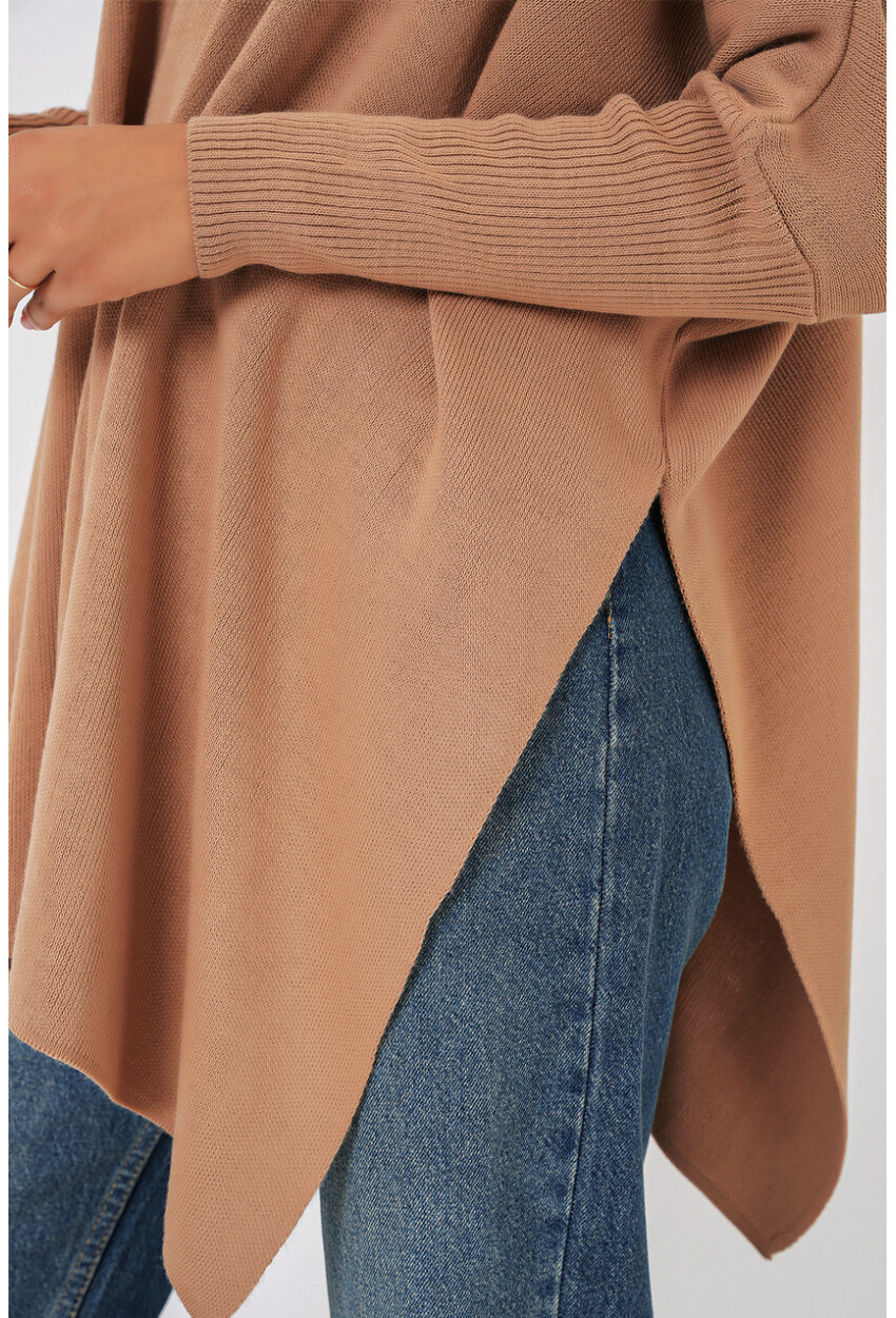 15783 Split Poncho Sweater