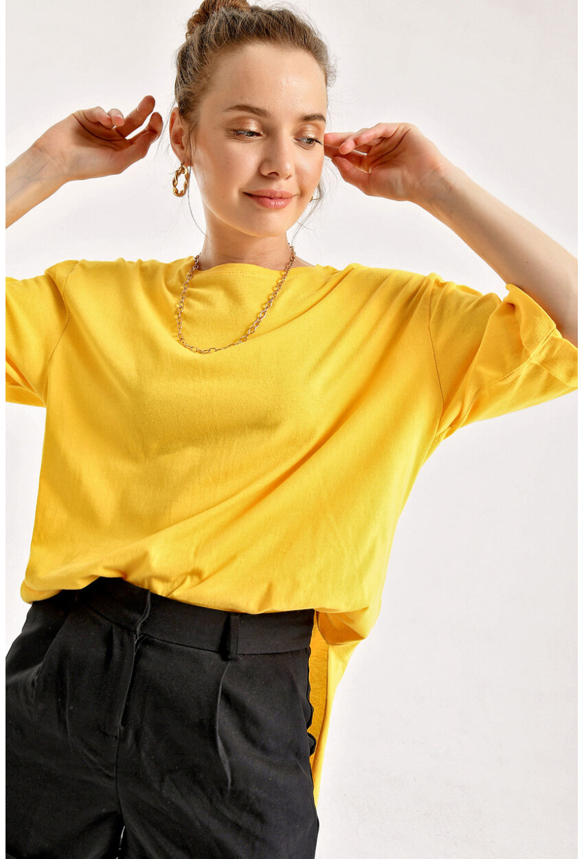 4123 Slit Oversized T-Shirt