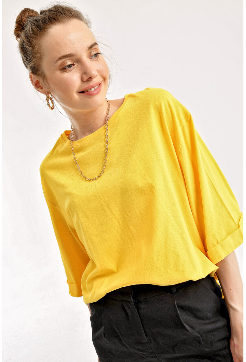 4123 Slit Oversized T-Shirt