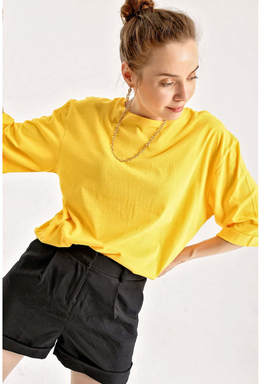 4123 Slit Oversized T-Shirt