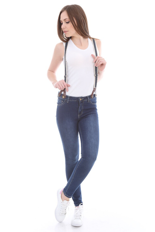 6326 Slopet Kemerli Kot Pantolon