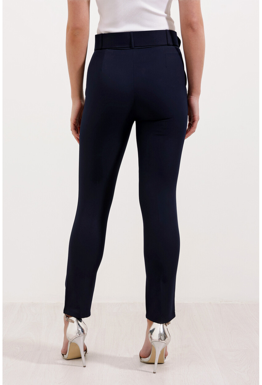 6648 Fabric Pants With Belt