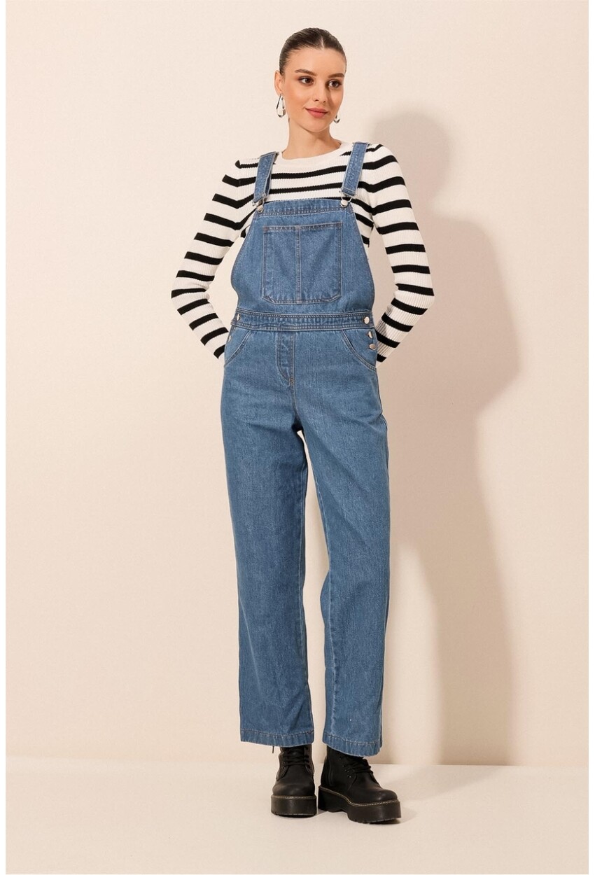 7024 Denim Salopet Tulum
