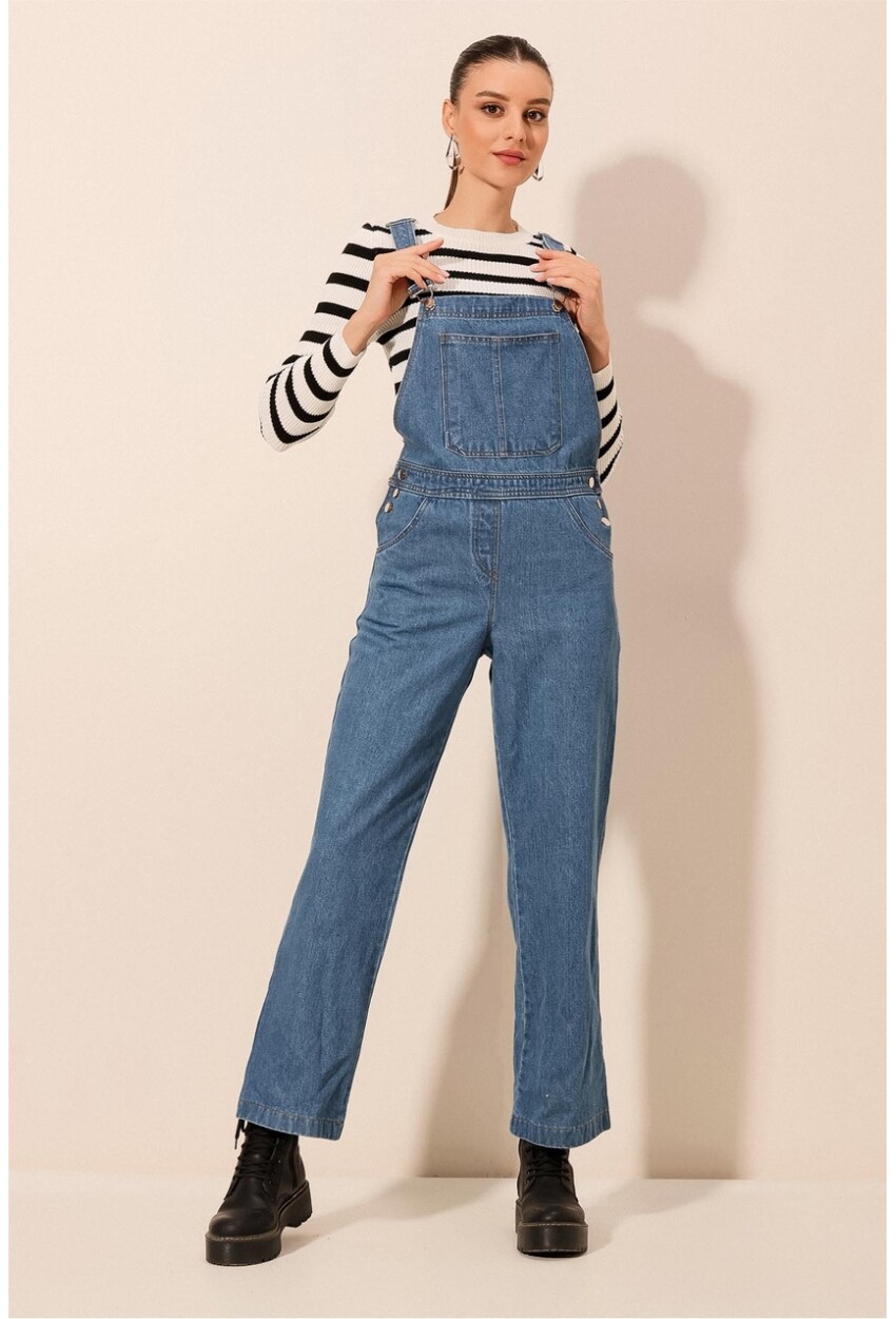 7024 Denim Salopet Tulum
