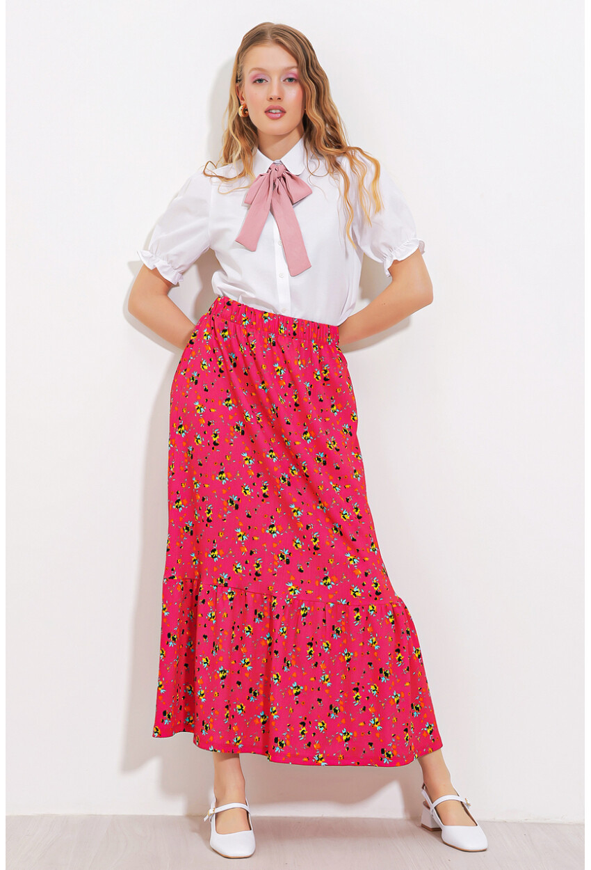 1886 Long Knit Skirt