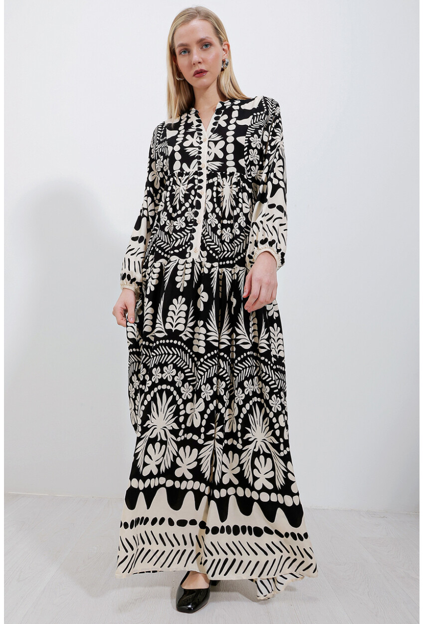 2423 Authentic Patterned Dress