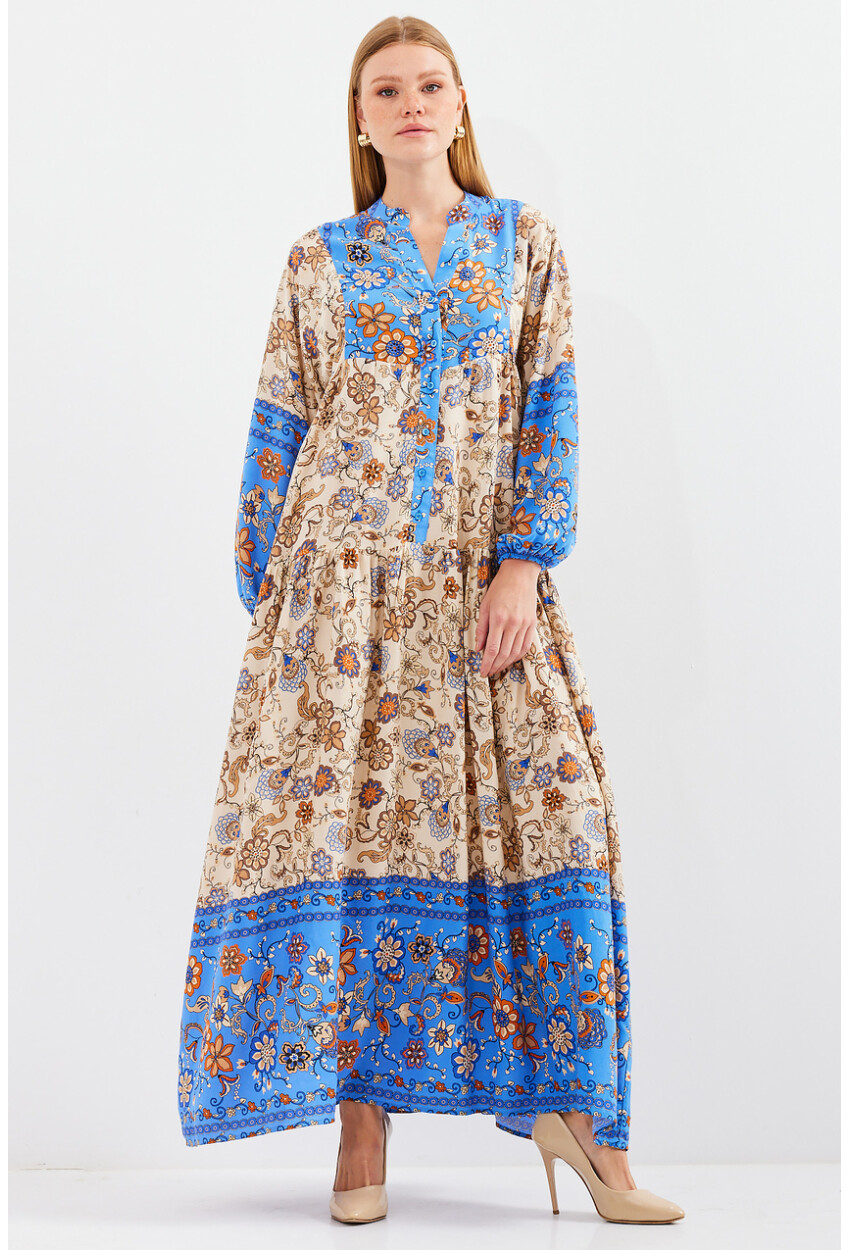 2423 Authentic Patterned Dress