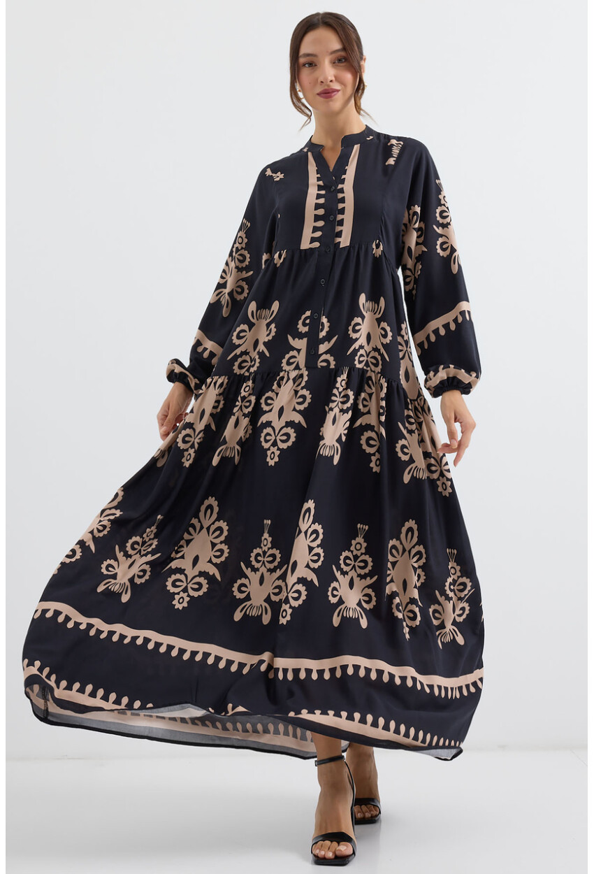 2423 Authentic Patterned Dress