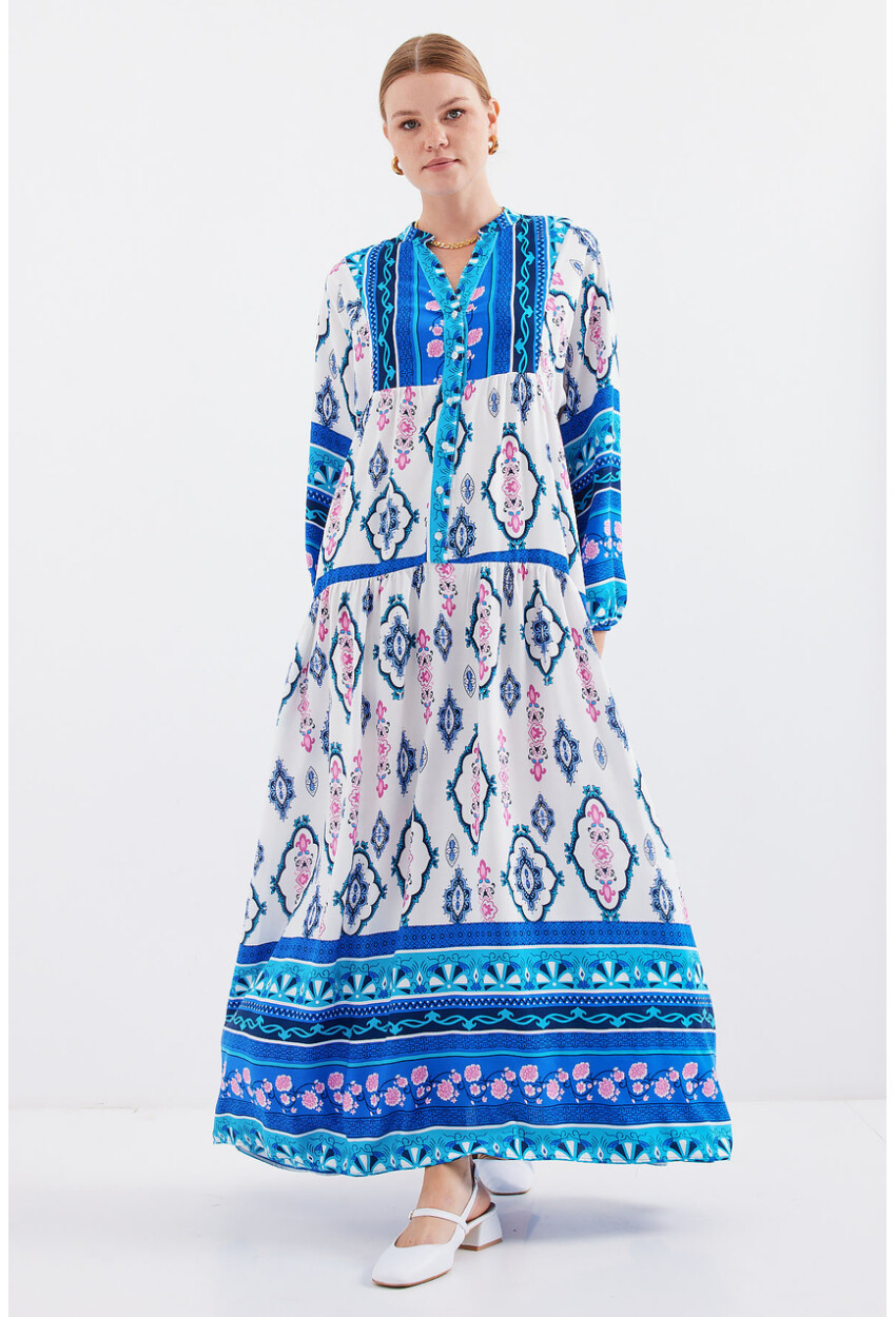 2423 Authentic Patterned Dress