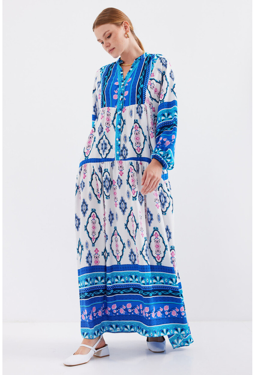 2423 Authentic Patterned Dress