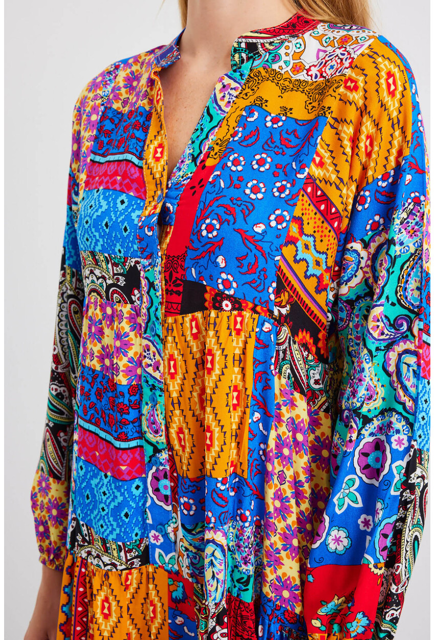 2423 Authentic Patterned Dress