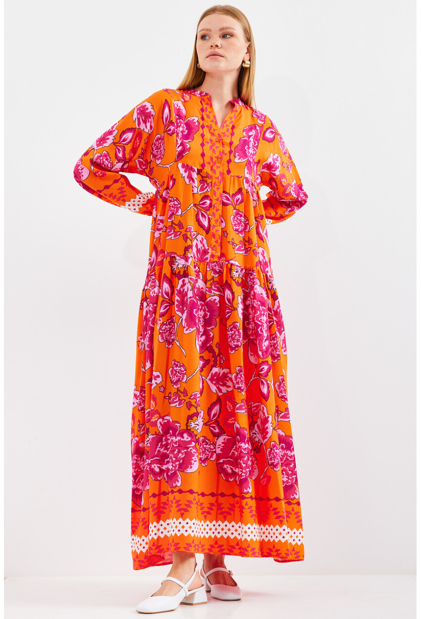 2423 Authentic Patterned Dress
