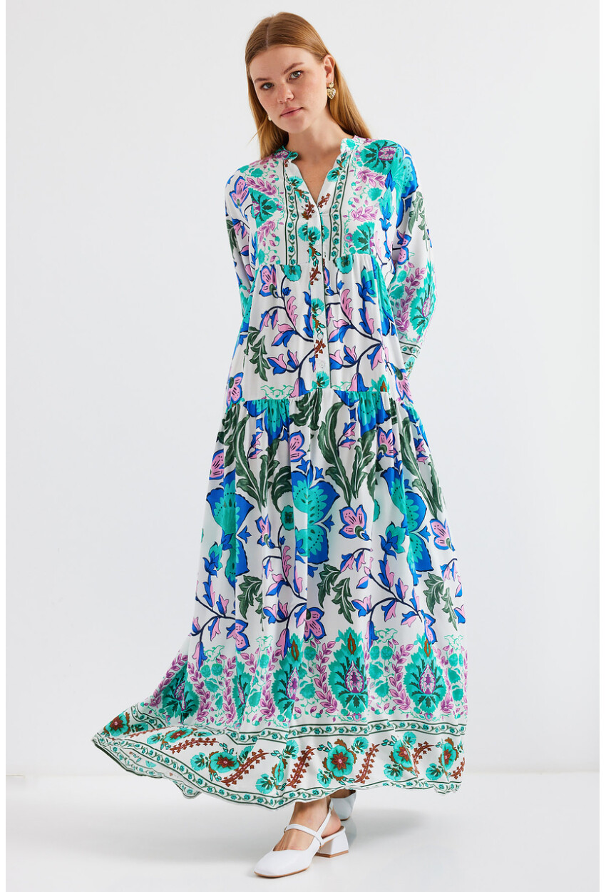2423 Authentic Patterned Dress