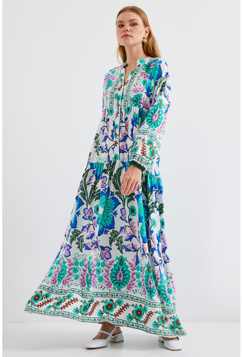 2423 Authentic Patterned Dress