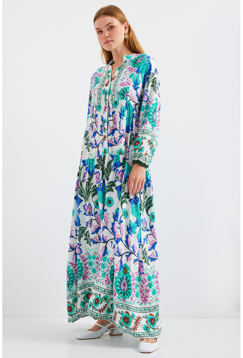 2423 Authentic Patterned Dress