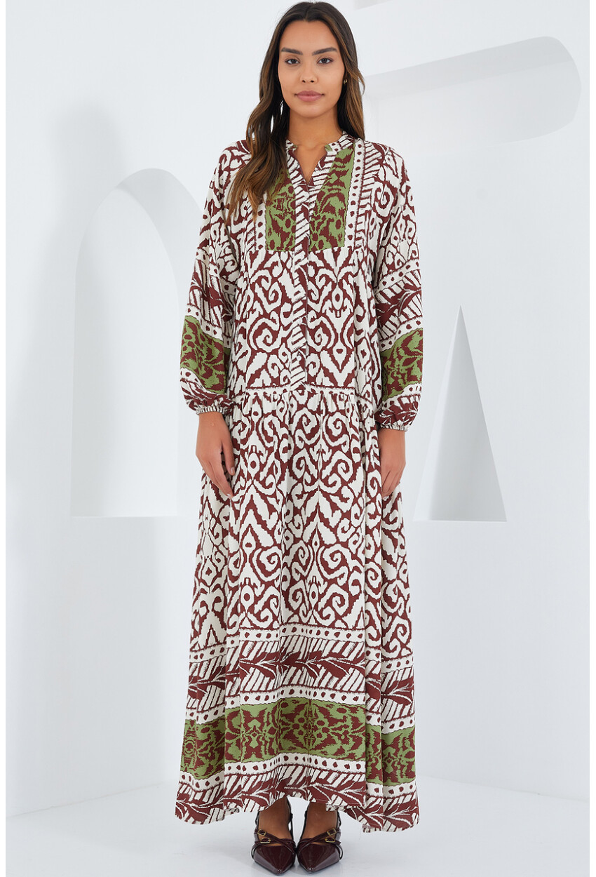 2423 Authentic Patterned Dress