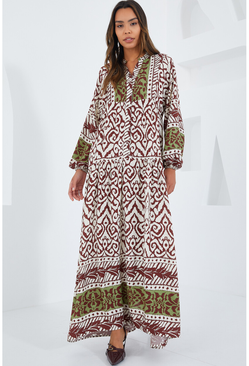 2423 Authentic Patterned Dress