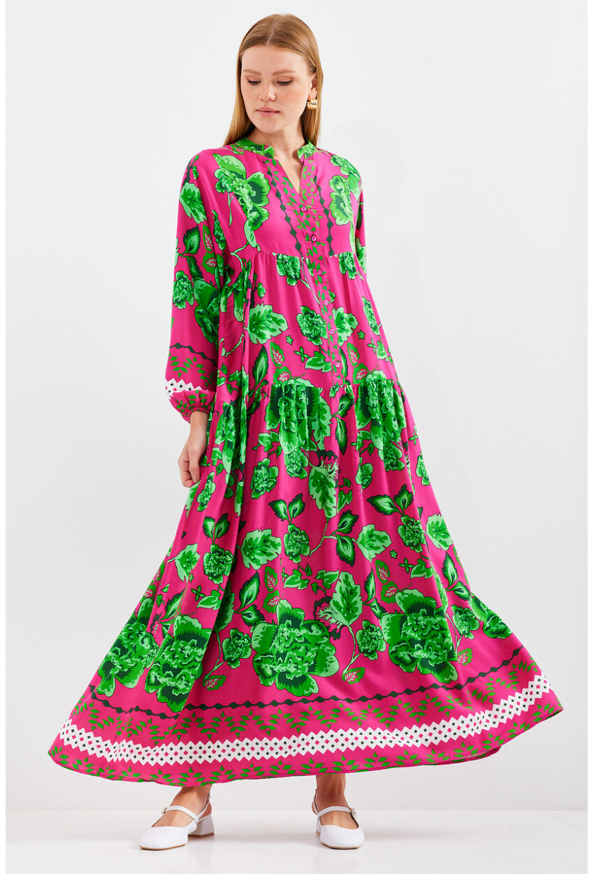 2423 Authentic Patterned Dress