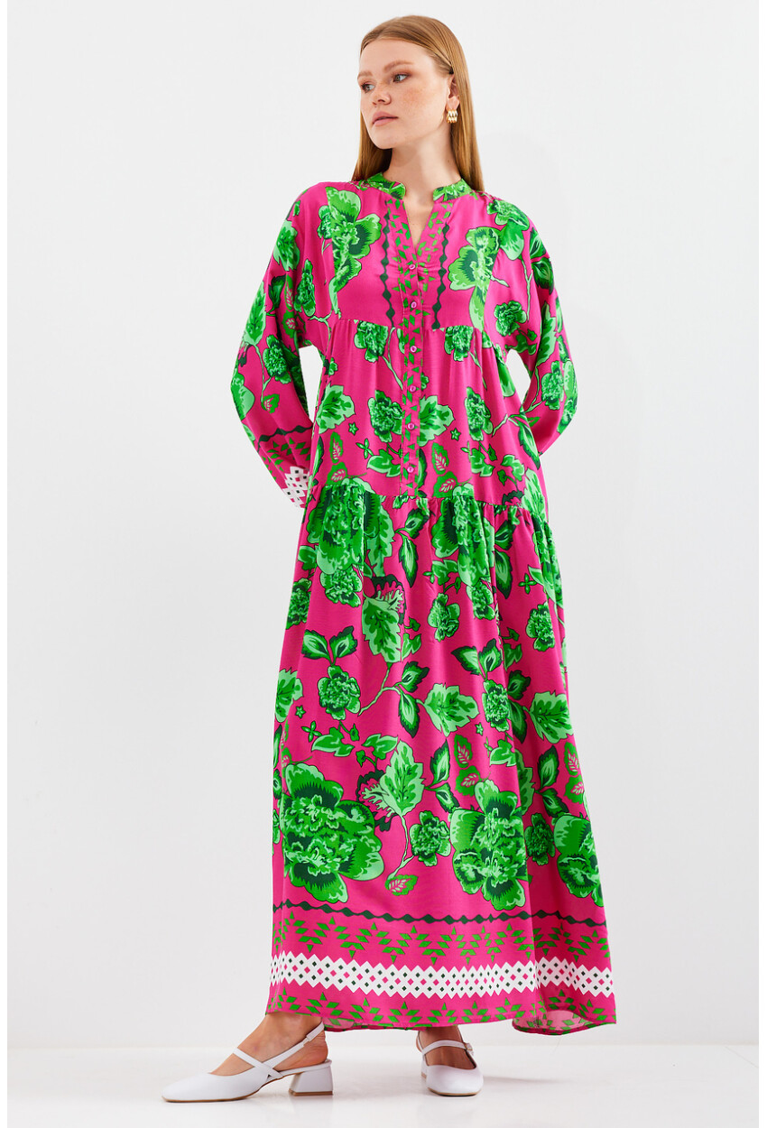 2423 Authentic Patterned Dress