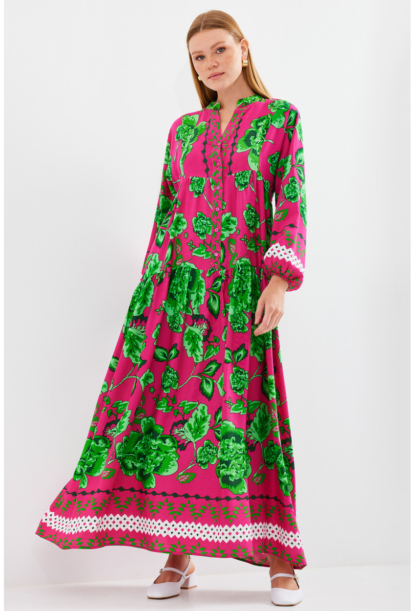 2423 Authentic Patterned Dress