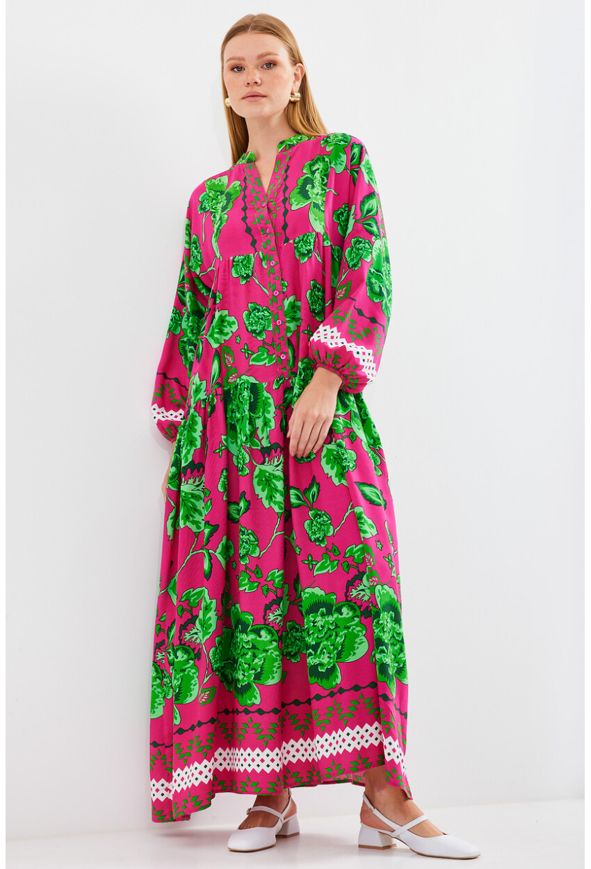 2423 Authentic Patterned Dress