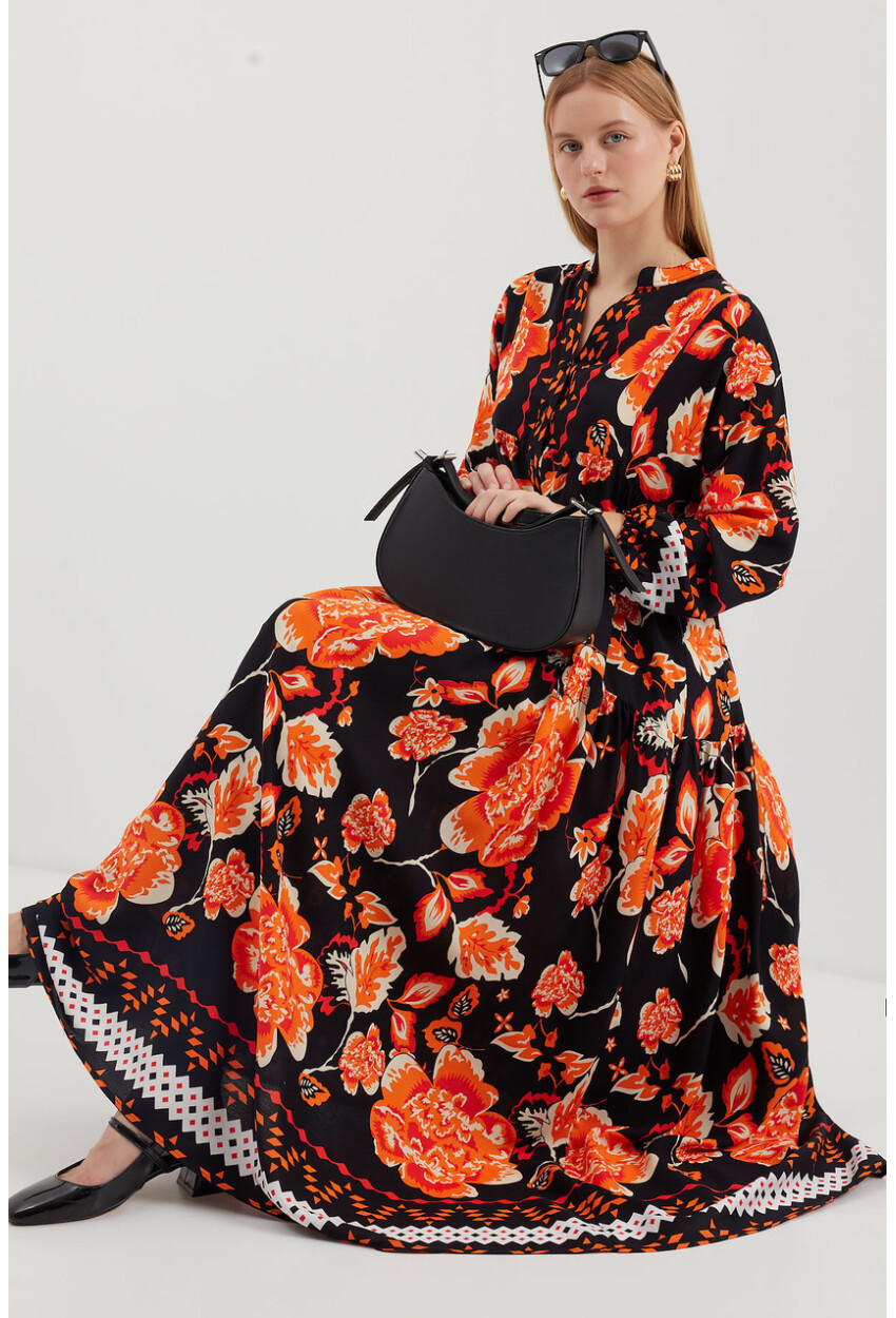 2423 Authentic Patterned Dress