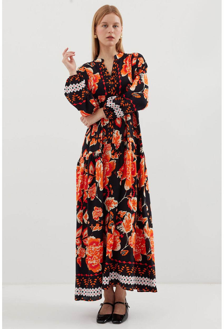 2423 Authentic Patterned Dress