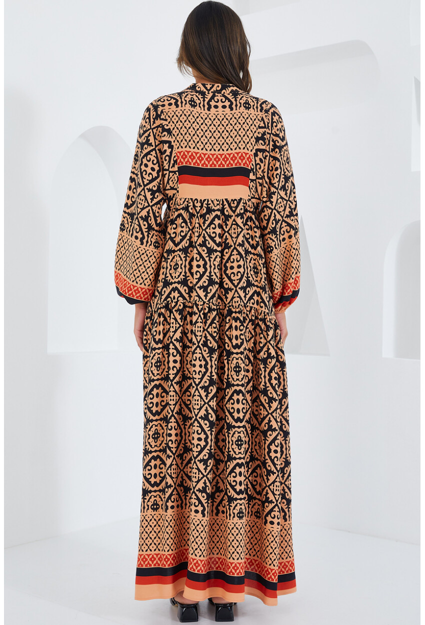 2423 Authentic Patterned Dress