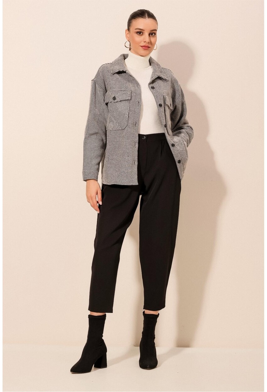 3958 Oversized Lumberjack Shirt