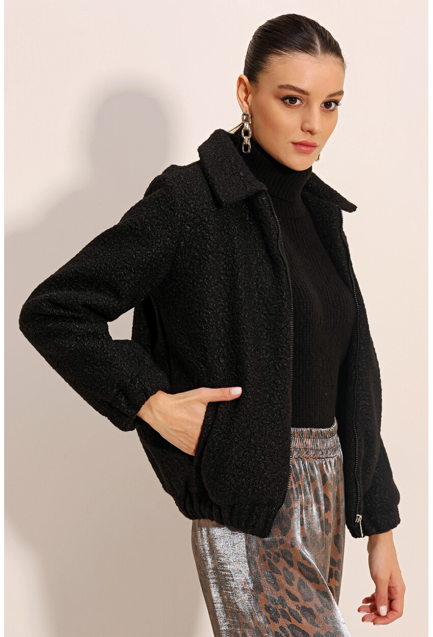 5175 Oversized Boucle Jacket
