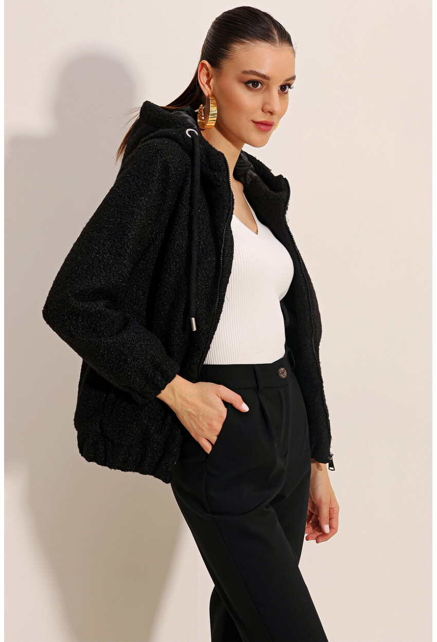 5180 Wide Fit Hooded Coat