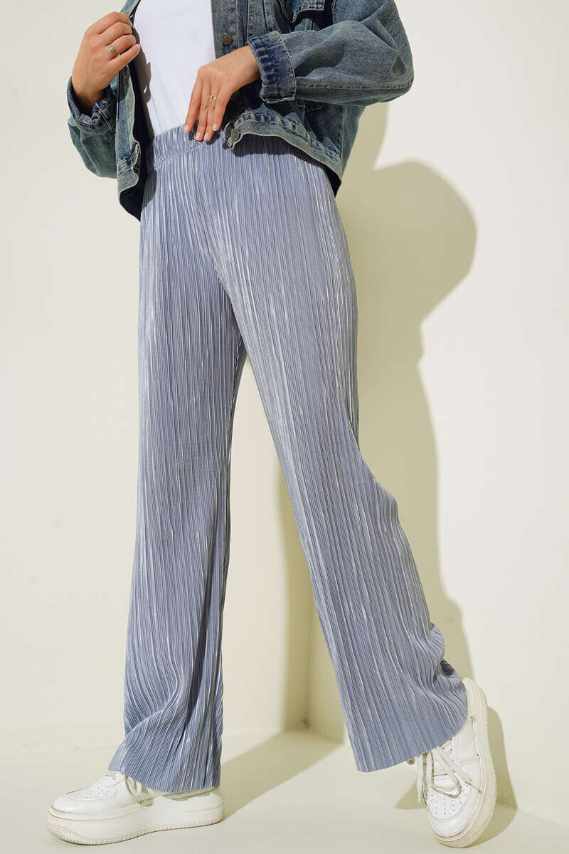 6606 Piliseli Parlak Pantolon