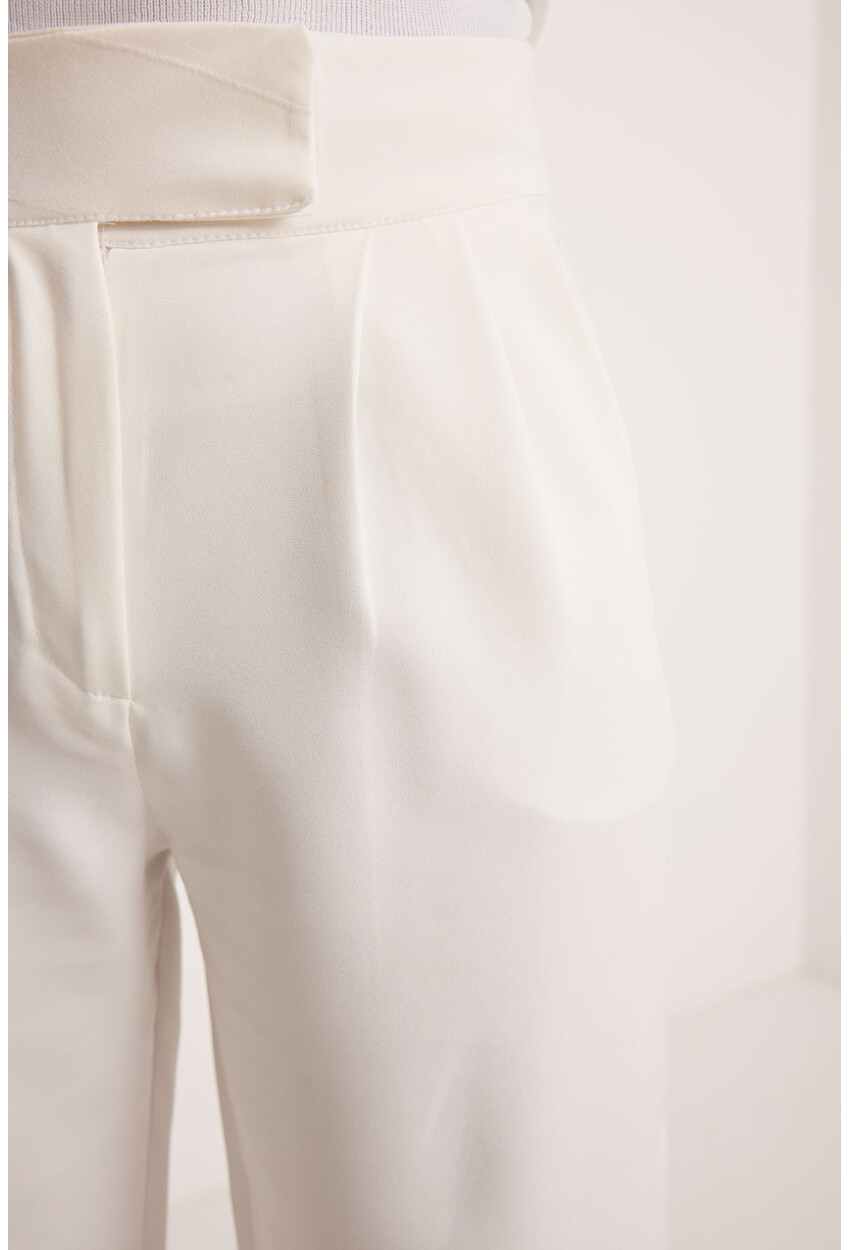 6612 High-Waist Fabric Pants