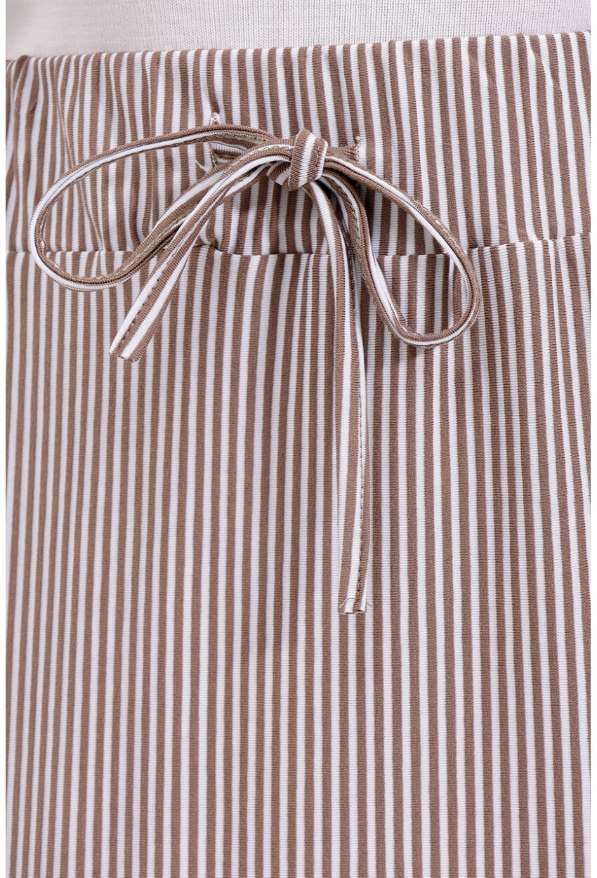 8006 Striped Long Skirt