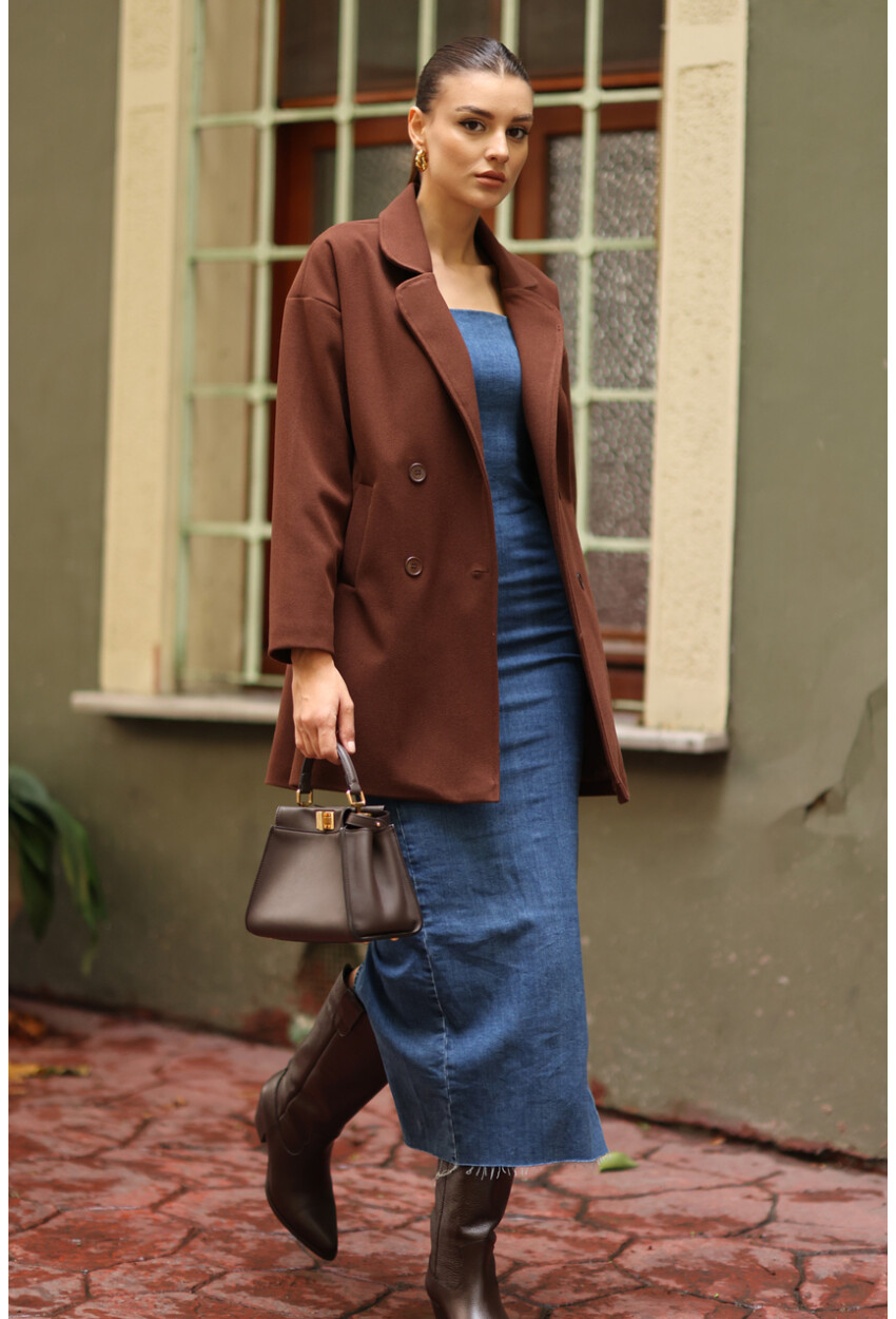 9116 Double-Breasted Wool Coat