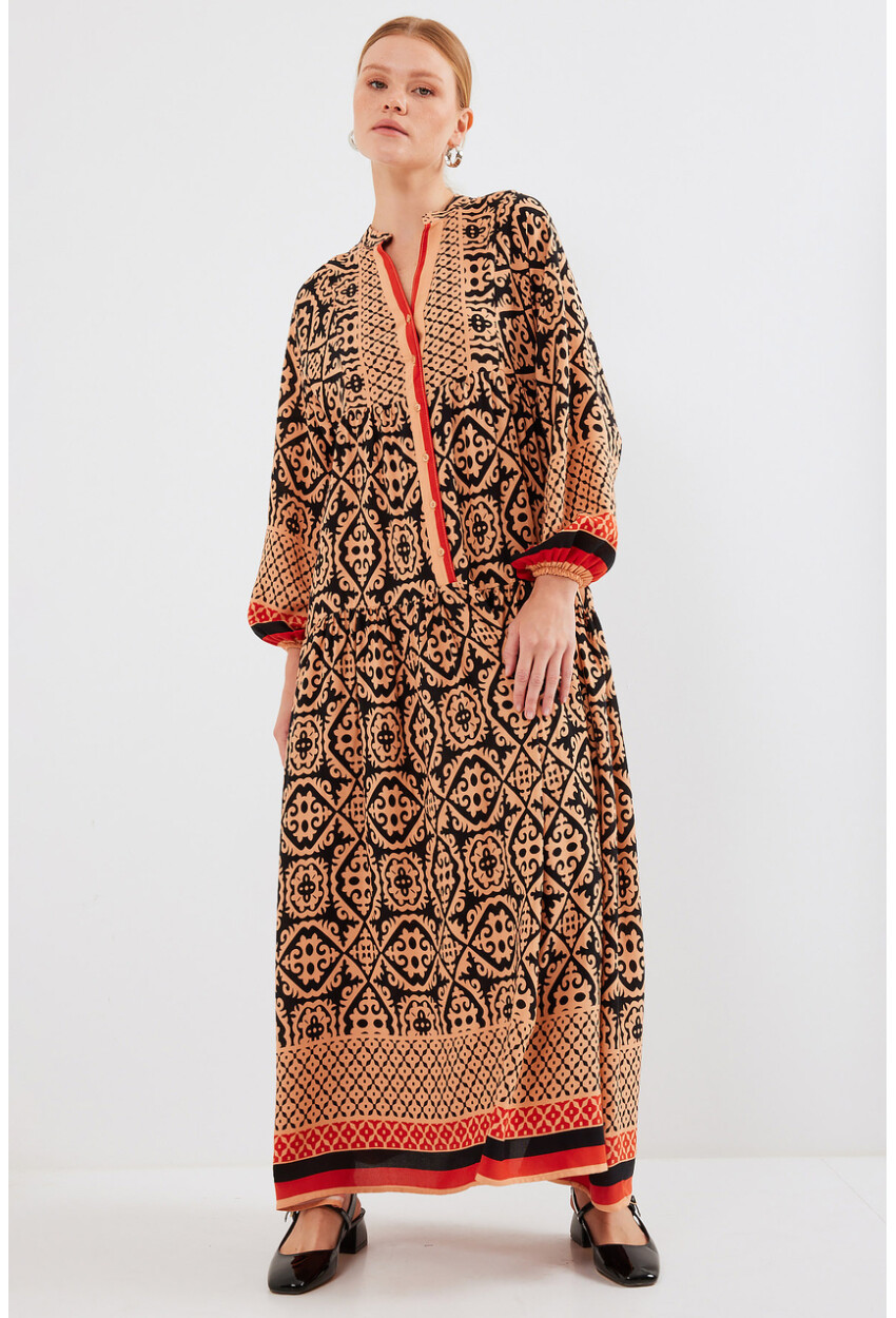 2423 Authentic Patterned Dress