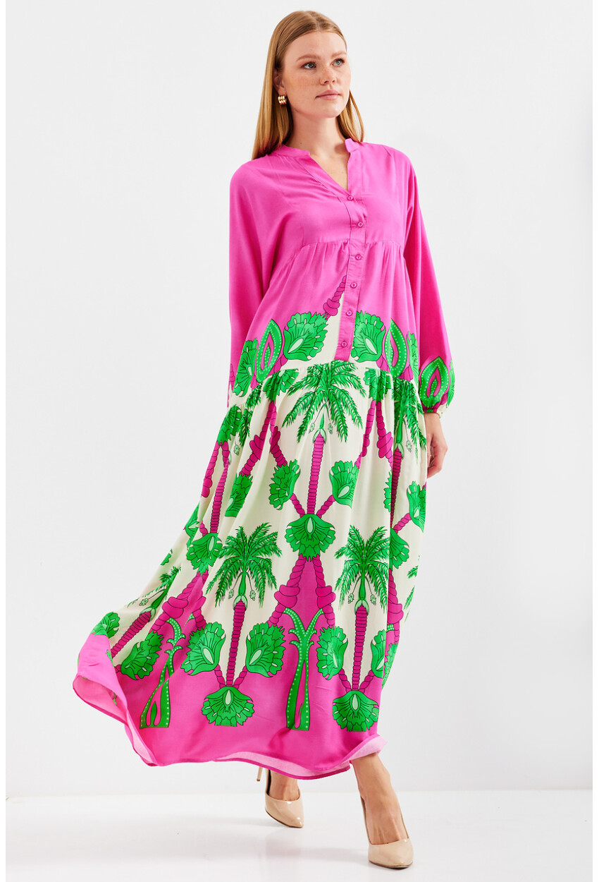 2423 Authentic Patterned Dress
