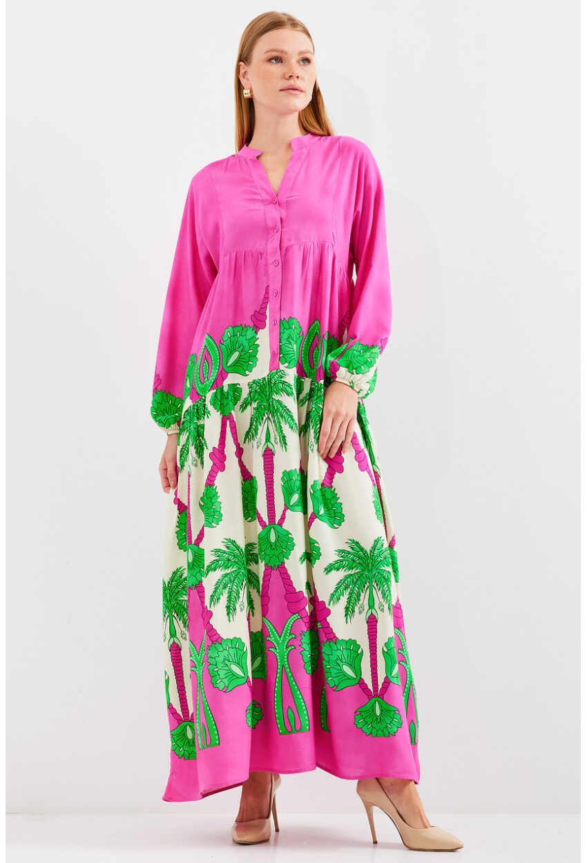 2423 Authentic Patterned Dress