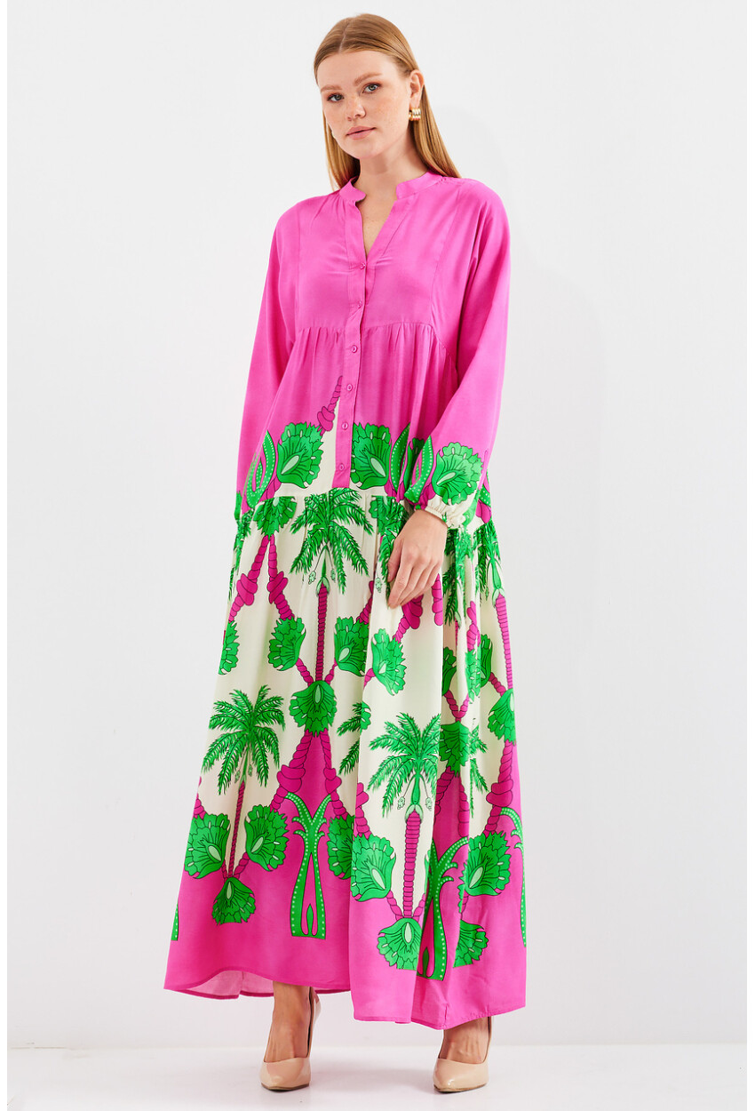 2423 Authentic Patterned Dress